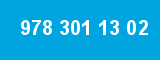 978 301 13 02